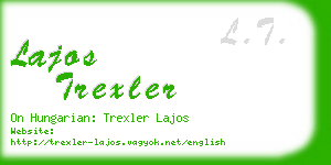 lajos trexler business card